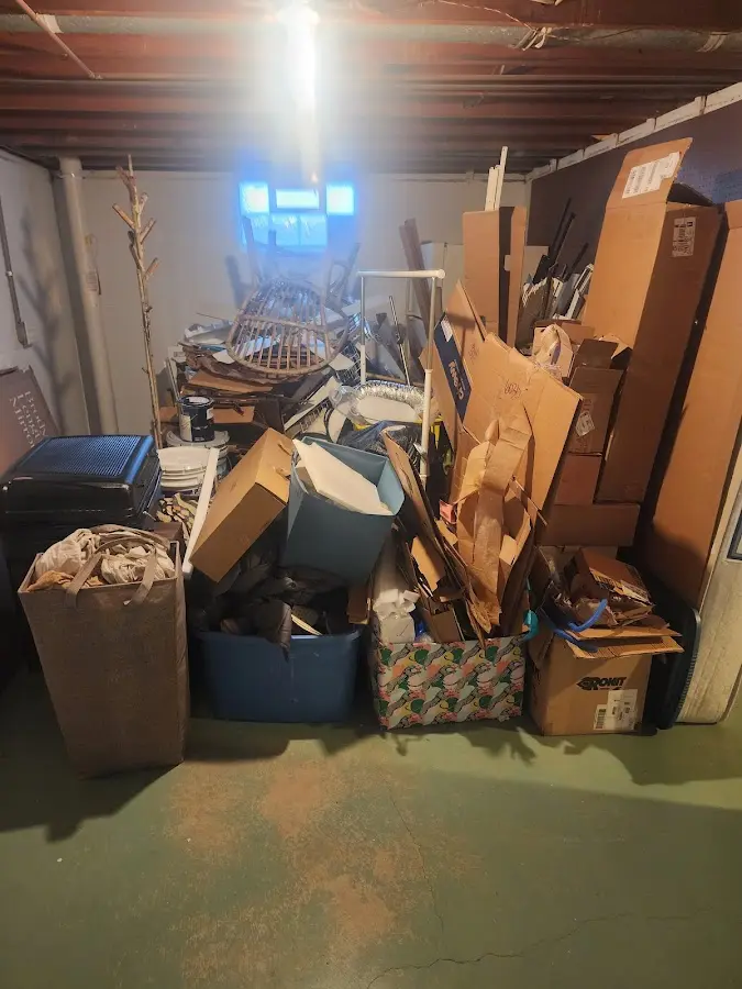 Roll-off dumpster container at job site for Roll Off Dumpster Rental in Durham